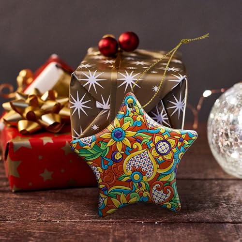 Mexican Talavera Christmas Ornaments - Ceramic Tree Decor 2025
