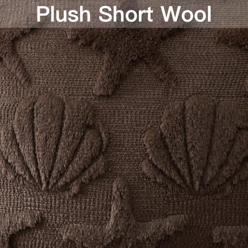 OTOSTAR Shell Starfish Throw Pillow Covers Set of 2 - 18x18 Inch Chocolate Brown