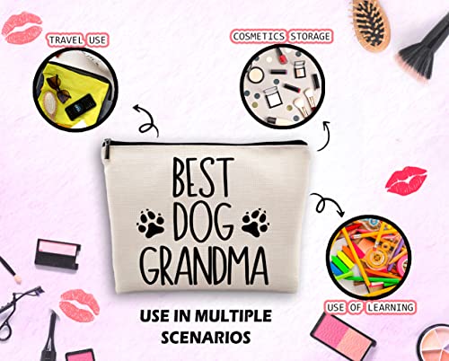 Best Grandma Makeup Bag Linen Cosmetic Case Travel Toiletry Organizer