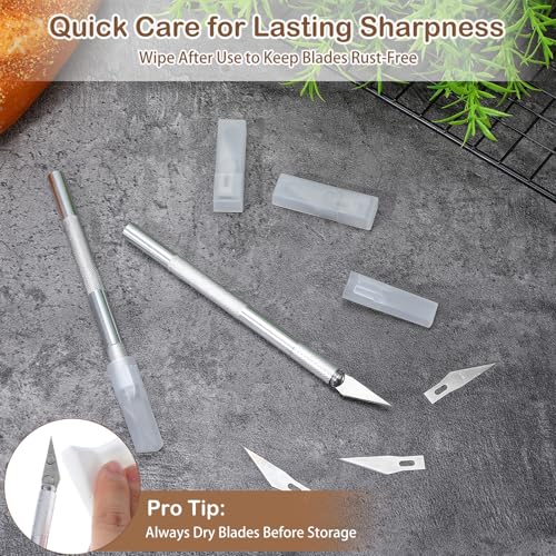 Professional Sourdough Scoring Tool Set - 2PCS with 20 Blades