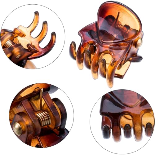 Suncalla 24 Pcs Mini Hair Claw Clips Small Non Slip Plastic Hair Clamps