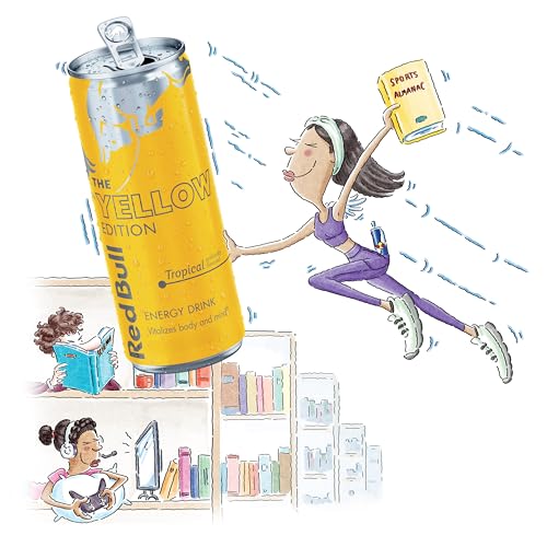 Red Bull Energy Drink Yellow Edition - Tropical Flavor, 8.4 oz, 24 Cans