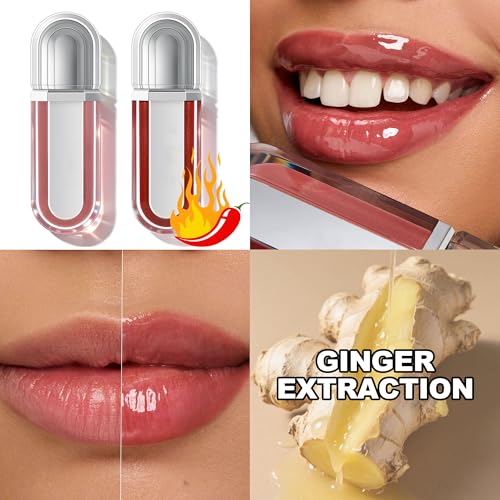 BEUKING Ginger Plumping Lip Gloss - Moisturizing Lip Stain 02