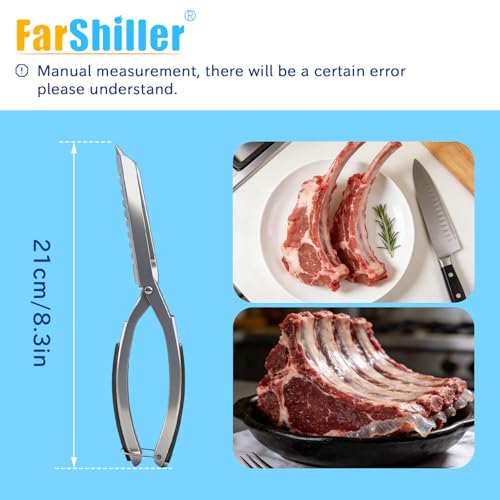 Stainless Steel Rib Membrane Remover with Ergonomic Handle
