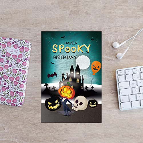 Goroar Halloween Birthday Card - Spooky October Greeting Card