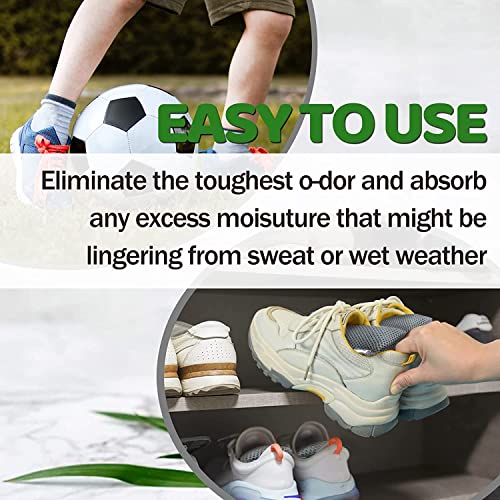 Grey Activated Charcoal Shoe Deodorizer Bags - 6 Pack Odor Eliminator