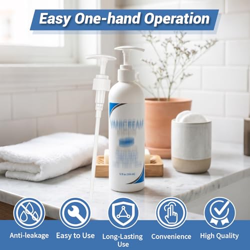 3-Pack Shampoo Pump Dispensers for 12 fl oz Vanicream Bottles