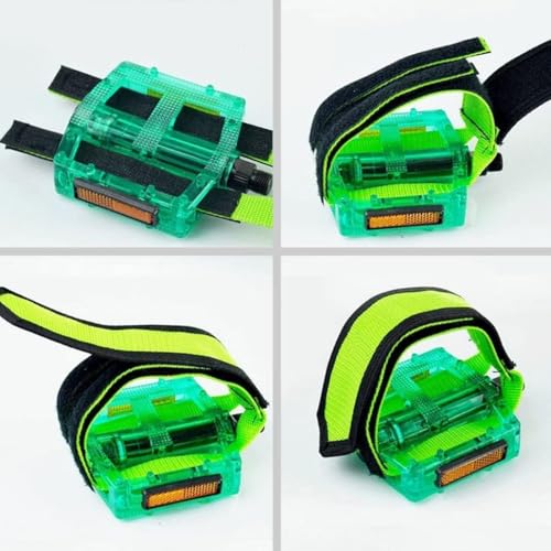 2 Pcs Black Beam Strap Pedal Straps Cycling Kids Bike Foot Pedal Straps Toe Clips Straps Tape for Fixed Gear Bike Pedals and Cleats Parts