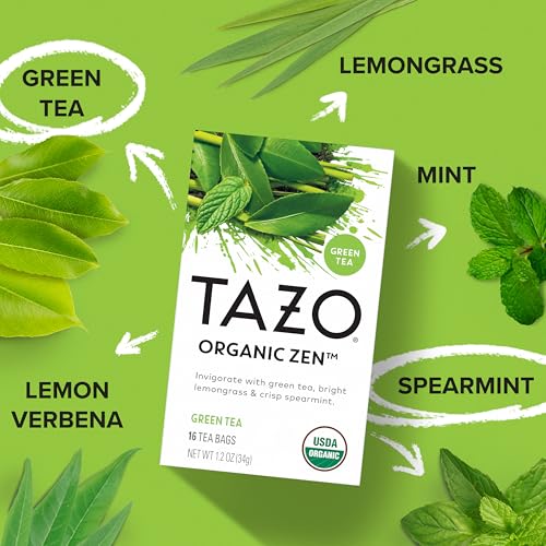 TAZO Regenerative Organic Tea Variety Pack - Calm Chamomile, Zen & Dream 48 Ct