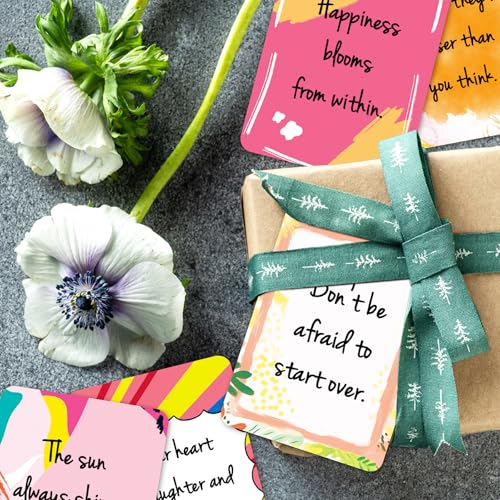 50 Pcs Inspirational Motivational Cards with Blank Back for Notes