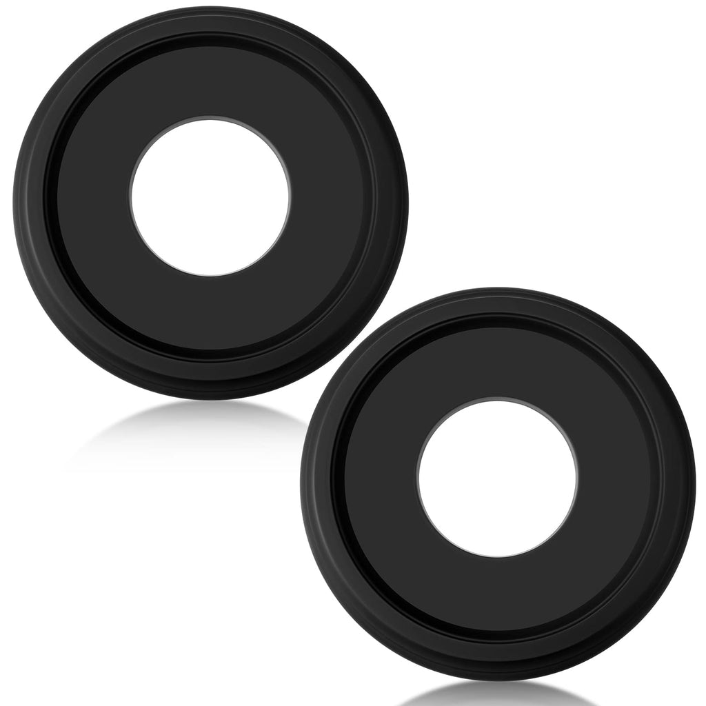 BBTO 2 Pack Black Ceiling Medallion for Light Fixtures and Ceiling Fans Chandeliers 10" Od x 3.5" ID(Classic)