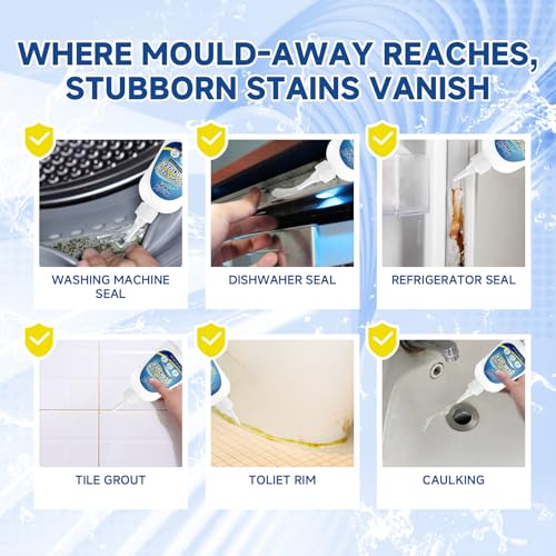 Mould Away Heavy Duty Stain & Grout Cleaner Gel for Laundry, Bathroom & Kitchen