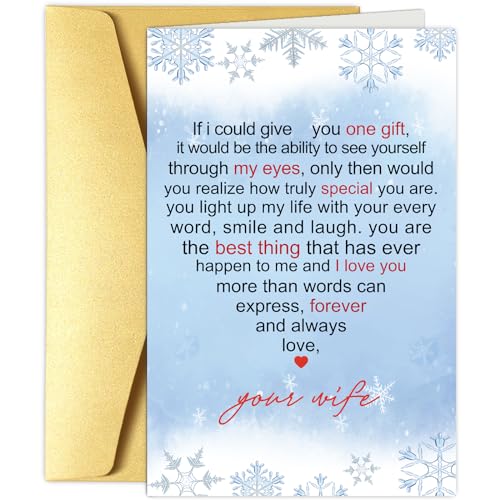 Romantic Christmas Card for Husband - Heartfelt Holiday Card