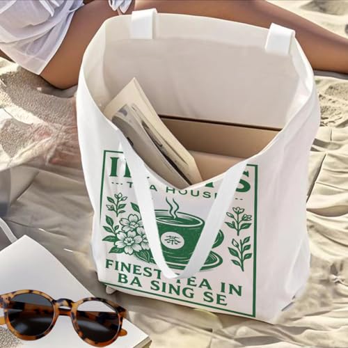 Multicolor Aloha Mahalo Ohana Tote Bag - Eco-Friendly Cotton Beach Bag