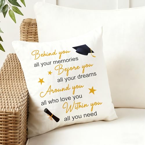 2026 Graduation Gift Pillow Cover for Women | 18x18 Inch