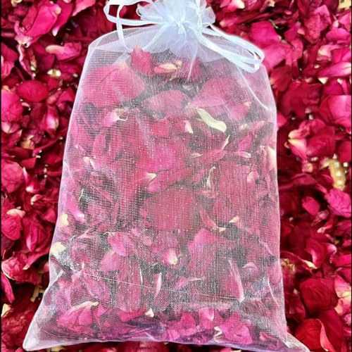 100g Dried Red Rose Petals for Weddings, Crafts & Baths