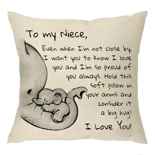 Cute Niece Pillowcase Gift from Aunt & Uncle - Love You Reminder (Grandma Variation)