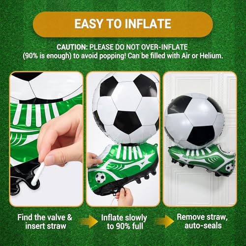2026 Soccer Party Decorations Set with International Flags Backdrop