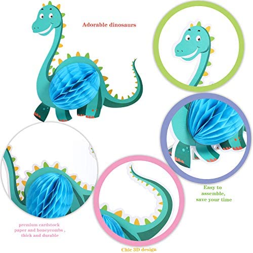 Dinosaur Party Centerpieces - 8-Piece T. Rex & Volcano Decor