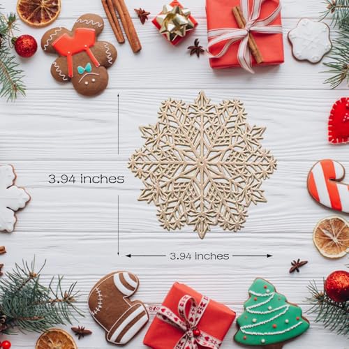 Christmas Snowflake Coasters Set - 10 PVC Holiday Drink Mats for Party & Kitchen Decor