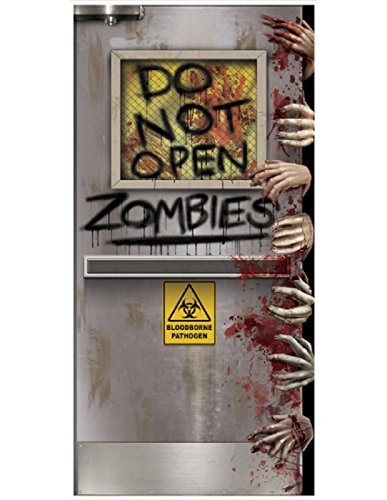 Beistle Zombie Lab Door Cover - Halloween Decoration, 5ft