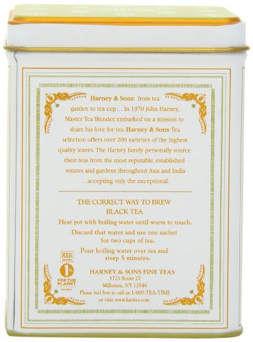 Harney & Sons Darjeeling Black Tea Sachets - 20 Pack (2 Tins)