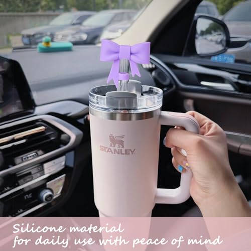 Cute Bow Straw Covers for Stanley 30/40 oz Tumblers - 3 Pack