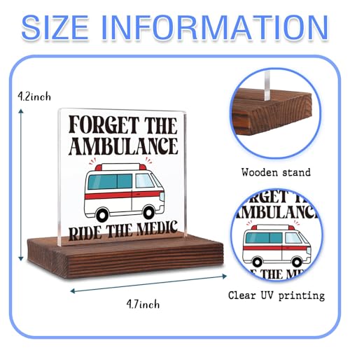 Ambulance Driver Desk Sign - Meaningful Gift for EMT & Nurses