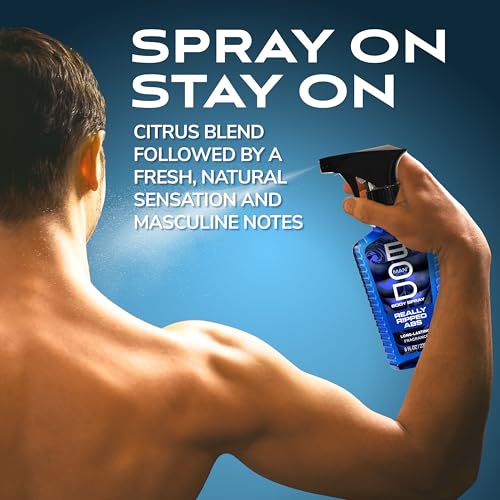 BOD Man Really Ripped Abs Fragrance Body Spray 8 fl oz - Confident Musk & Woody Scent