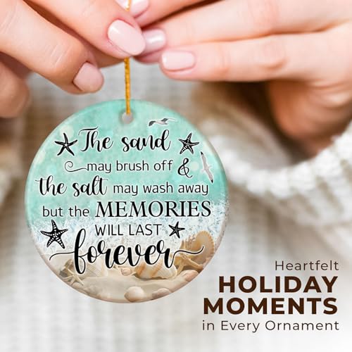 Beach Lover Christmas Ornament for Women - Coastal Holiday Keepsake - Variation: Beach Lover 1