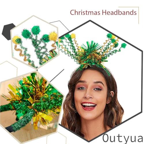 St. Patrick's Day Shamrock Headband Sequin Green Bow Hair Hoop