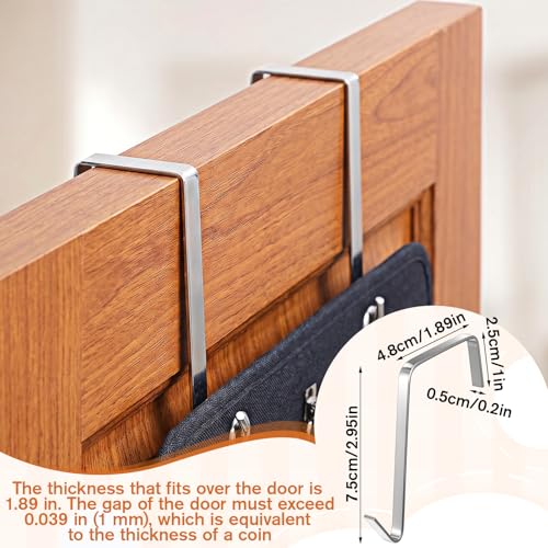 Oqqlin Double-Sided Hanging Jewelry Organizer with 43 Pockets & 21 Hooks
