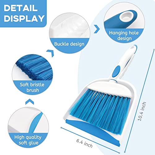 Small Broom and Dustpan Set 1pcs - Ideal for Cleaning Desks, Pets