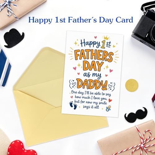 First Father's Day Card for New Dads - Sentimental Keepsake