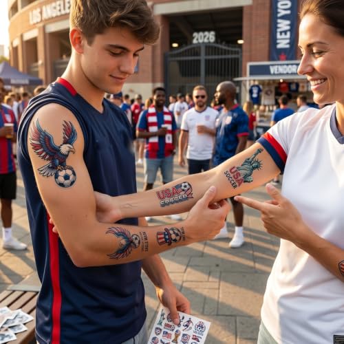 Elomy Sport Temporary Tattoos 200+ Party Favors Stickers