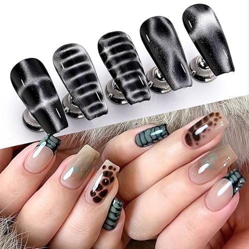 12-Piece Cat Eye Nail Magnet Set for Gel Polish Nail Art Design Tools