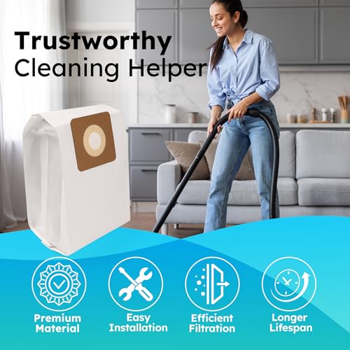 LotFancy Style 7 Vacuum Bags for Bissell Upright Vacuums - 4 Pack