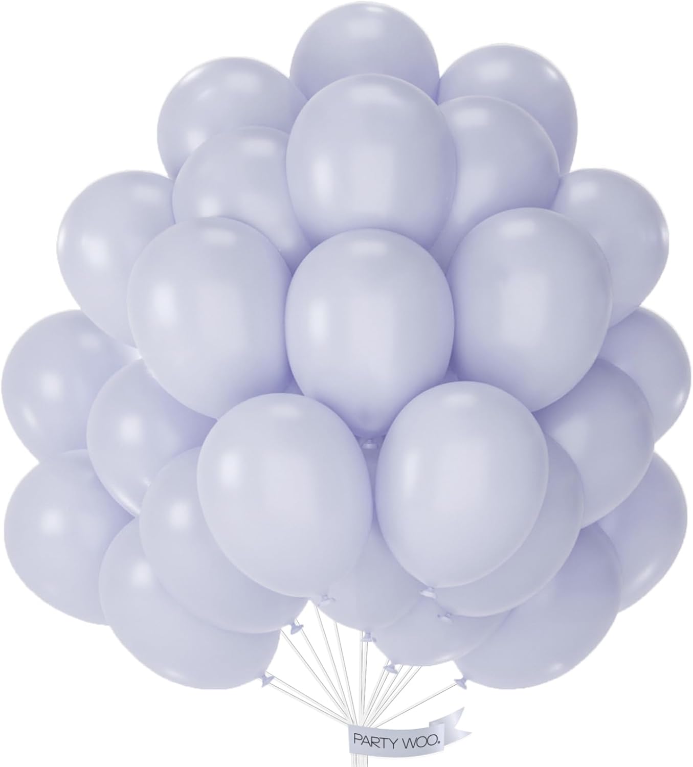 PartyWoo Dusty Blue Balloons - 50pcs 12 Inch Slate Blue Latex Helium Balloons for Celebrations