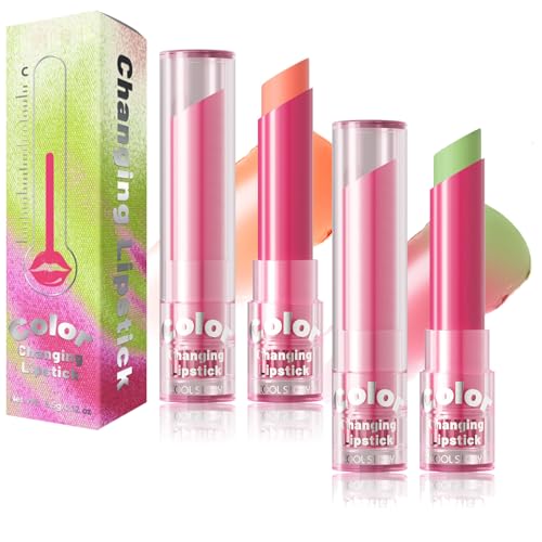 BERALLOYE 2-Pack pH Color Changing Lip Balm and Glossy Stain