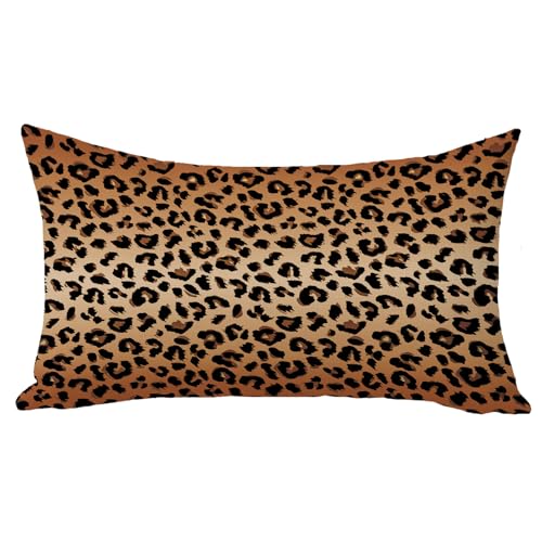 Leopard Print Decorative Throw Pillow Cover - 12 x 20 inches
