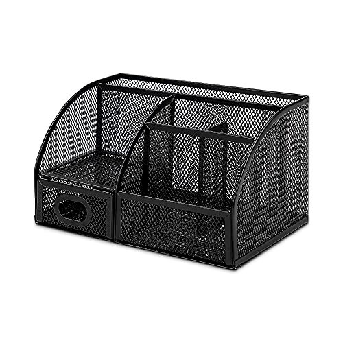 Amazon Basics Mesh Pen Holder - Durable Desktop Organizer