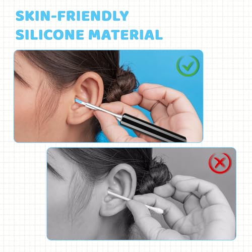 30 PCS Silicone Ear Wax Removal Tips & Otoscope Camera Accessories Set
