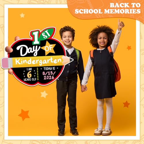 AmazingSpark Apple Shape First and Last Day of School Chalkboard