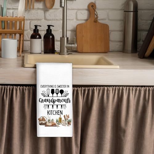 Decorative Kitchen Towels for Grandparents - 16x24 Inches