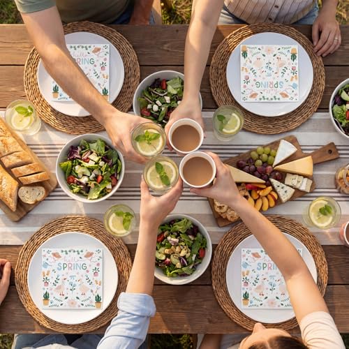 Goose Garden Party Napkins - 50 Count Spring 2-Ply Beverage Napkins