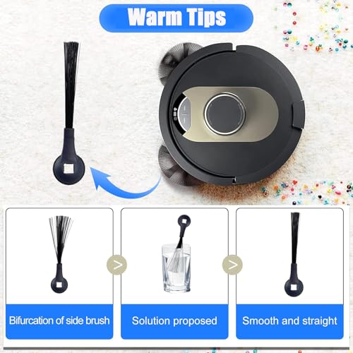 Side Brush Replacement for Shark ION Robot Vacuum - 6 Pack