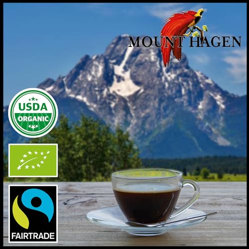 Mount Hagen Organic Instant Espresso Coffee 6 Pack - 100% Fair-Trade Arabica