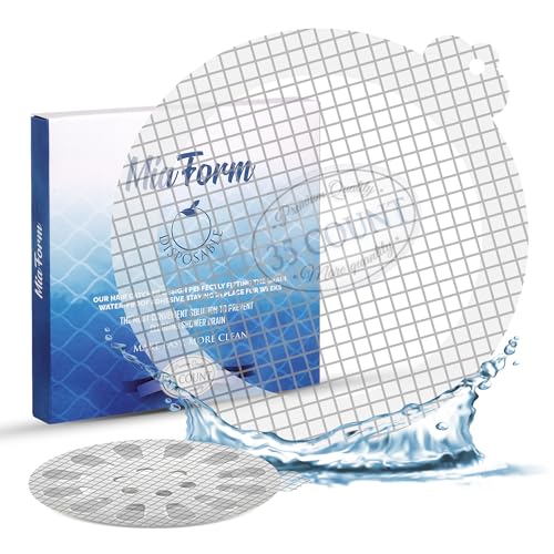 35 Pack Disposable Hair Catcher Stickers for Shower Drains