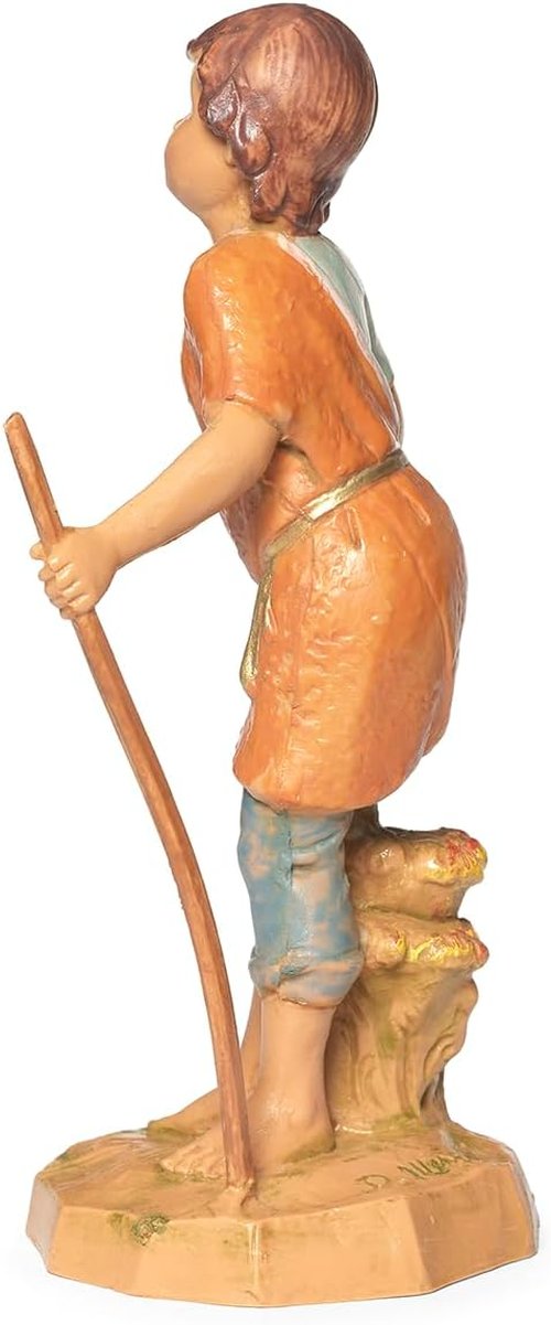 Fontanini by Roman Inc. Zeke The Boy Farmer Nativity Figure - Hand Sculpted, 5" Collection