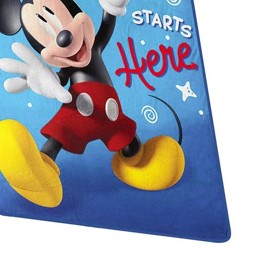 Northwest Mickey Mouse Silk Touch Throw Blanket, 46" x 60", Fun with Mickey